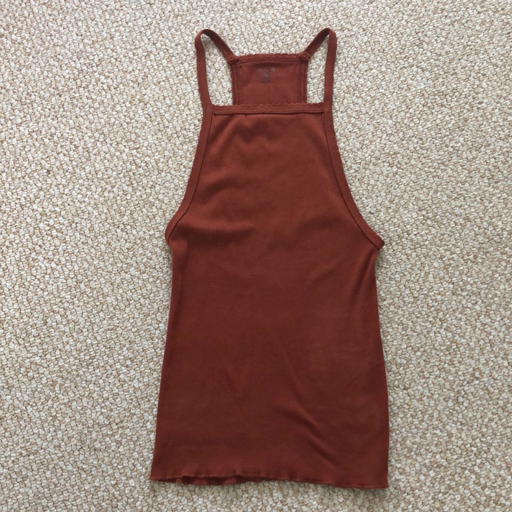 Rust red tank top